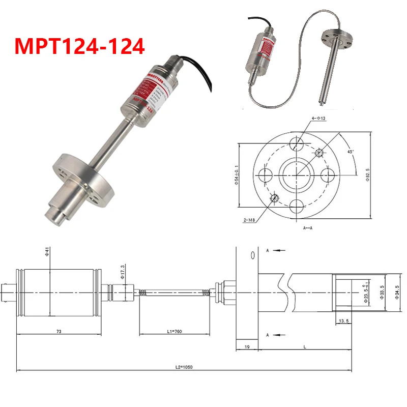 Mpt124 124 High Temperature Melt Pressure Transducer For The Plastic Extruder Equipment Buy 4 5561