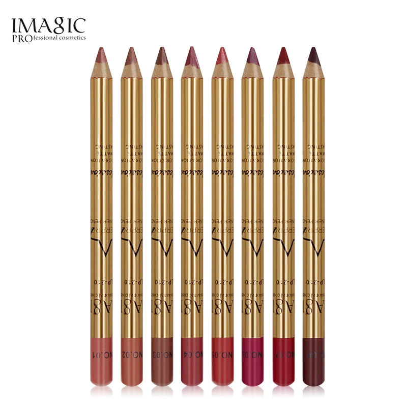 

Lip pencil 8 color waterproof lip liner makeup lip contour