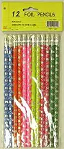 Foil Pencils - 12 pack - asst. designs 48 pcs sku# 92902MA