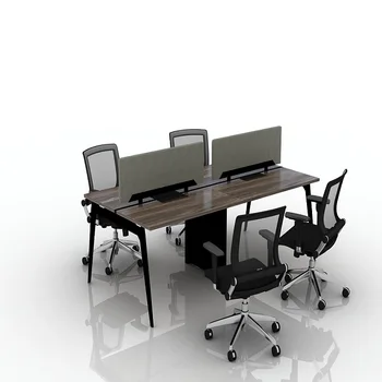 3 Person Office Workstation Office Furniture Layout View Office