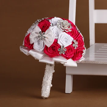 Détails Sur 9 Têtes Soie Rose Fleurs Artificielles Faux Bouquet Mariage Party Xmas Home Deco