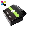 Logo custom printgarment shipping small corrugated black cardboard shoe box