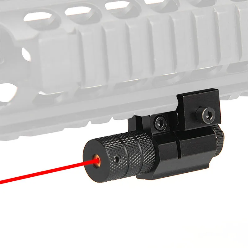 

China hunting accessories manufacture military tactical airsoft air weapons laser optics handgun mini red laser sight for pistol, Black