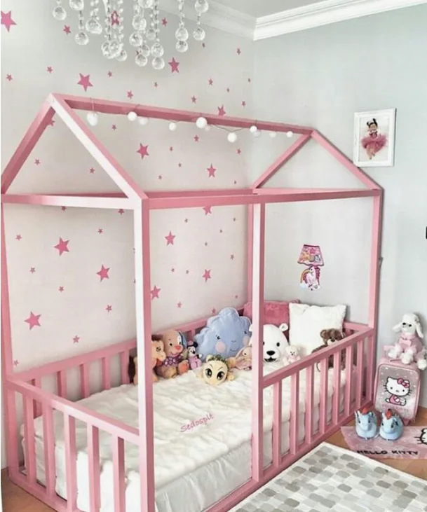 Venta al por mayor cama para niñas de madera-Compre online los mejores