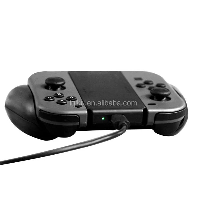 

New Product LED Rechargeable Charging Dock Station Charger Holder Grip Handle for Nintendo Switch Joy-con Controller, Black