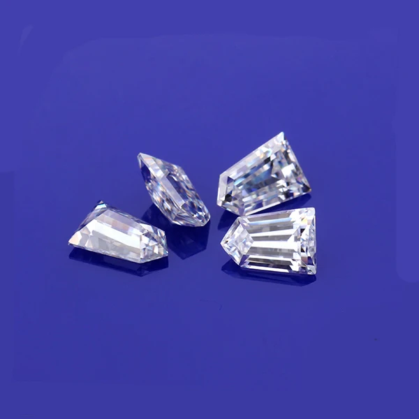

VVS synthetic moissanite Taper Bullet clear moissanite synthetic wholesale price