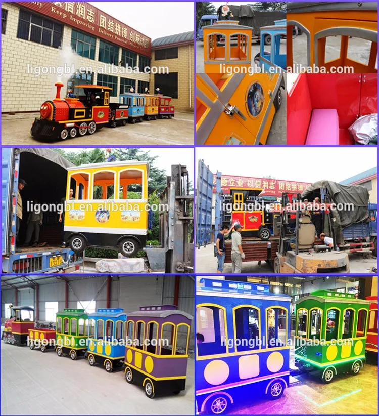 Newest Kids Outdoor Amusement Park Playground Equipment Trackless Train for Sale