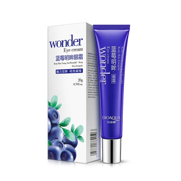 

OEM ODM bioaqua wonder blueberry best moisturizing smoothing Eye Cream for beauty