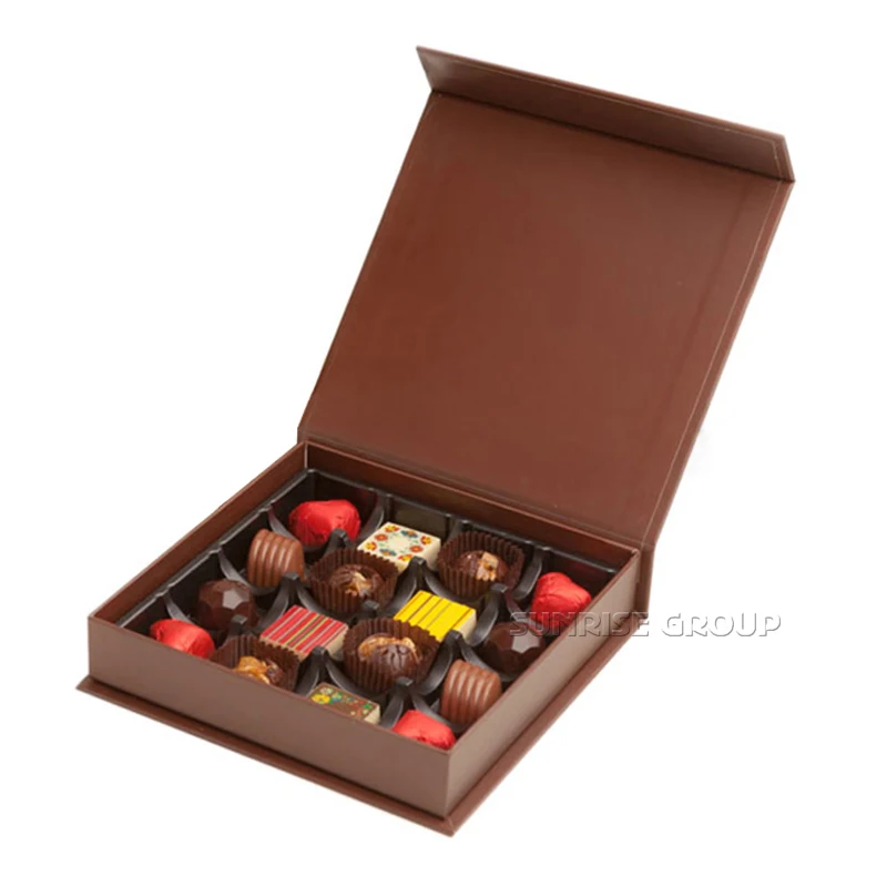 Luxury Gift Packaging Chocolate Candy Organizer Magnetic Snap Chocolate Box