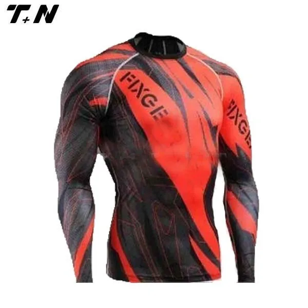 Hotselling Fully Sublimated Printed Mma Fight Rash Guard Rashguard