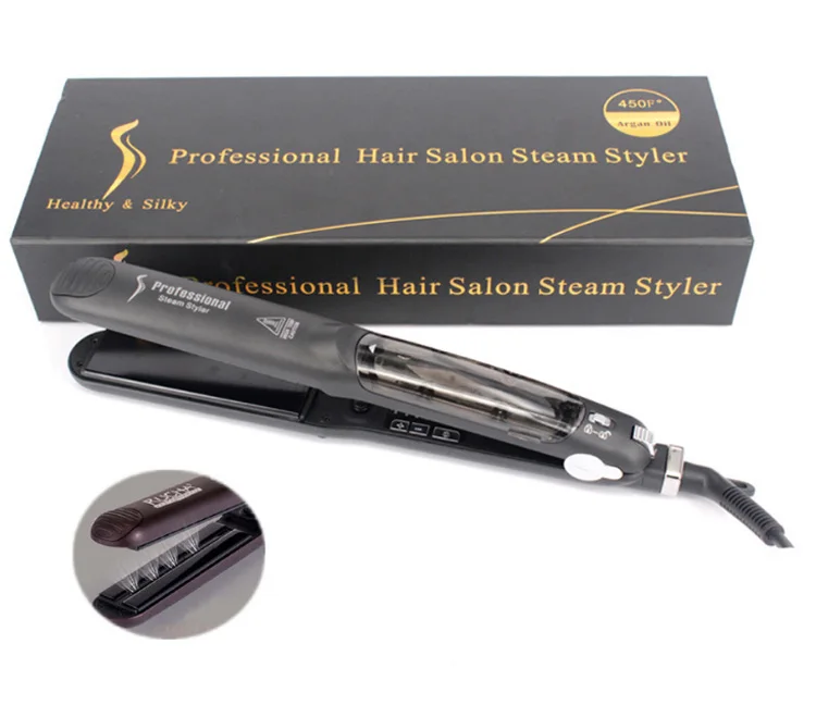 

Hot Selling 2018 Amazon Top Hair Straightening Machine Custom Hair Straightener care magic hair straightener, Black;yellow