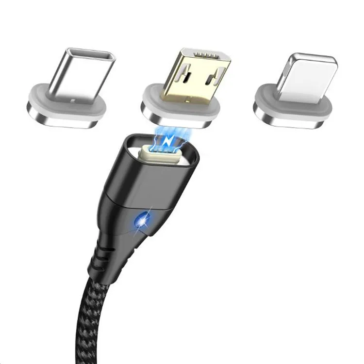 

Sanone 5V 3A USB Type c Fast Charging Phone Data Magnetic Cable for Iphone, Black/red/blue/silver