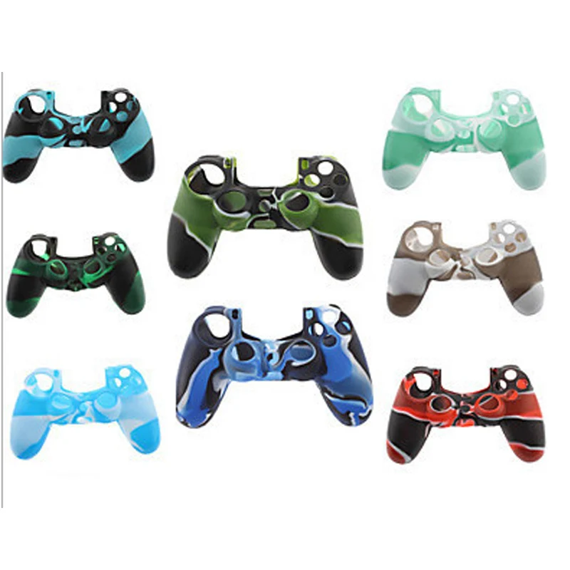 

for ps4 silicone case in camouflage pattern Protective rubber cover console controller joystick Handle Made In China