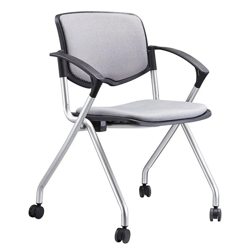 
folding office chair with writing tablet for training and meeting 