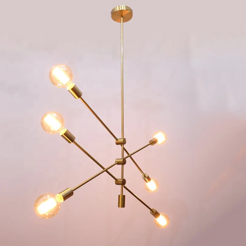 
modern simple kitchen dining room bed room decorative and adjustable metal led light for home chandelier pendant light 