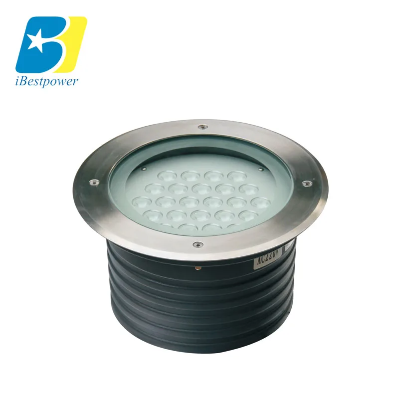 IP67 buried round RGB DMX512 inground landscape light 21W led