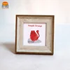 Simple Orange European Retro Style Picture Frames Wooden 3X5 Inch Green Wooden Photo Picture Frame