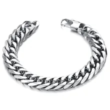 Free shipping 2015 NEW HOT SALE fashionable stainless steel men’s bracelets rock style PUNK C719