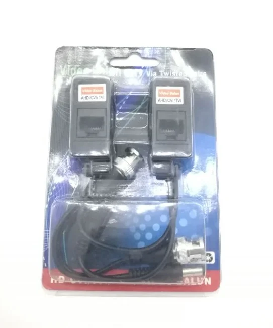 
1ch Passive 720p/1080p CVI TVI AHD HD BNC TO RJ45 Converter CCTV Video Balun with Power 