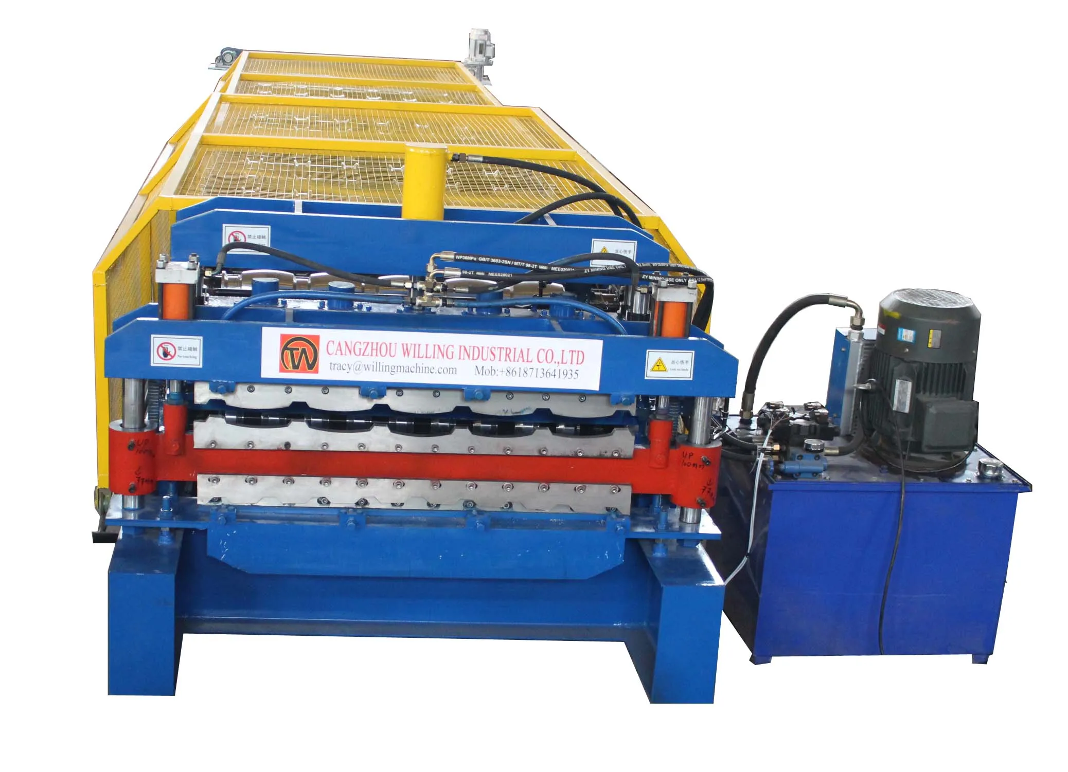 
Botou City Willing Hungary IBR and Glazed Tile Double Layer Roof Panel Roll Forming Machine 