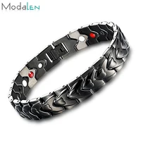 

Custom design negative ion pain relief health magnetic bracelet women