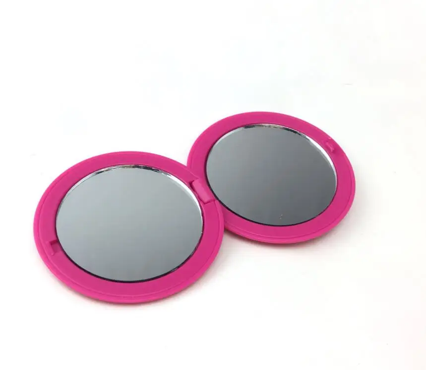 Small Plastic Pocket Mirror Personalized Folding Custom Compact Makeup Mirror