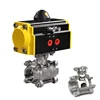 Double Acting 2 inch Stainless Steel Air Operated Pneumatic Actuator Ball Valve