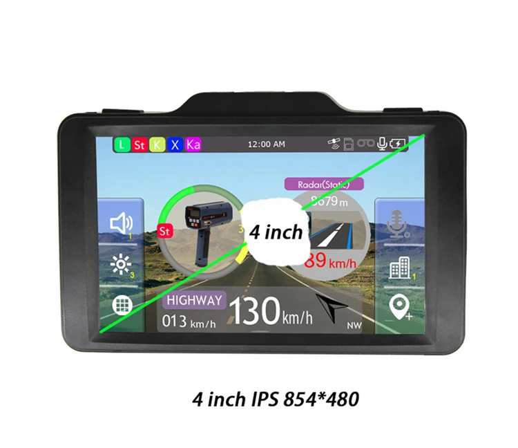 Shenzhen Touch Screen Car Anti Laser DVR Radar Detector