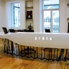 Top class artificial stone illuminated led boat style bar counter for sale