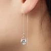 Water Drop Crystal Dangle Earrings For Women Classic Long Tassels Earring Romantic Wedding Jewelry