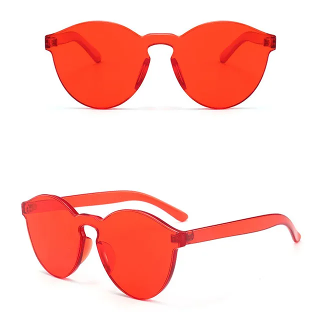 

new style novelty glasses oversize one-piece transparent sunglasses 2019