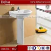 Hotel Cheap Two Piece Out door Washhand ceramic basin base on chaozhou