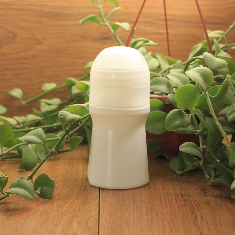 Shaped 35ml Frosted Roller Ball Deodorant Perfume Plastic Bottle