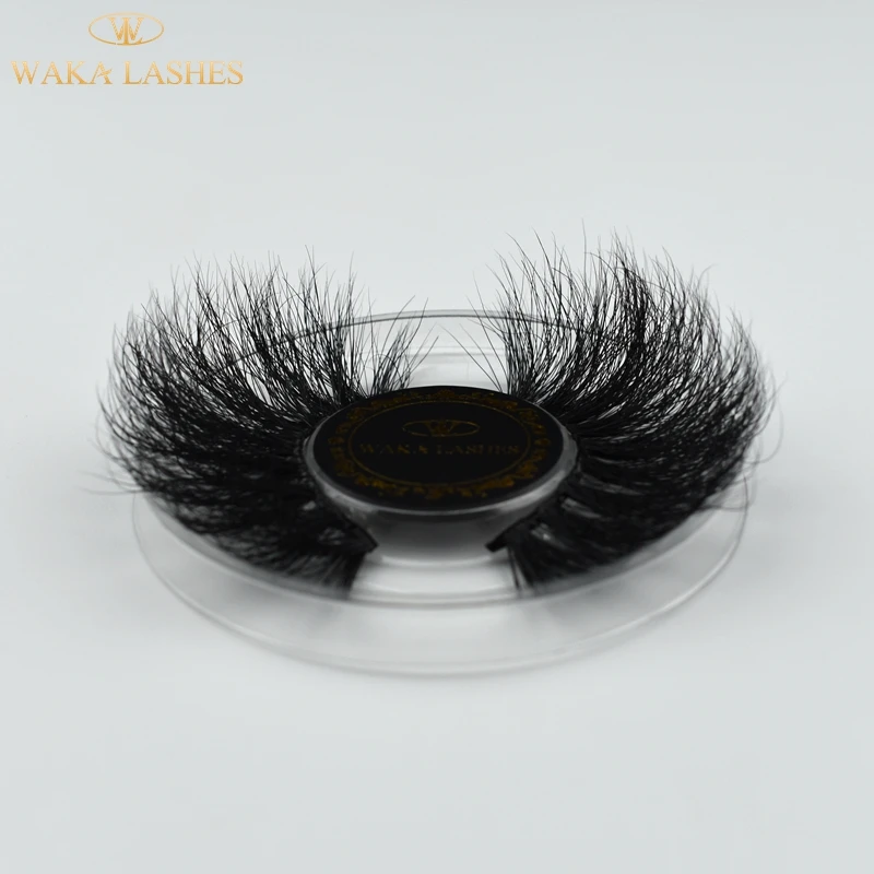 

Siberian 25mm 3d Mink Eyelashes With long lasting natural 3d mink eyelashes creat your own brand, Black