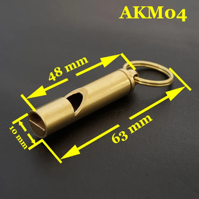 
Factory Wholesale Pure Copper With Keychain Seek Survival Whistle Outdoor Training Whistle 