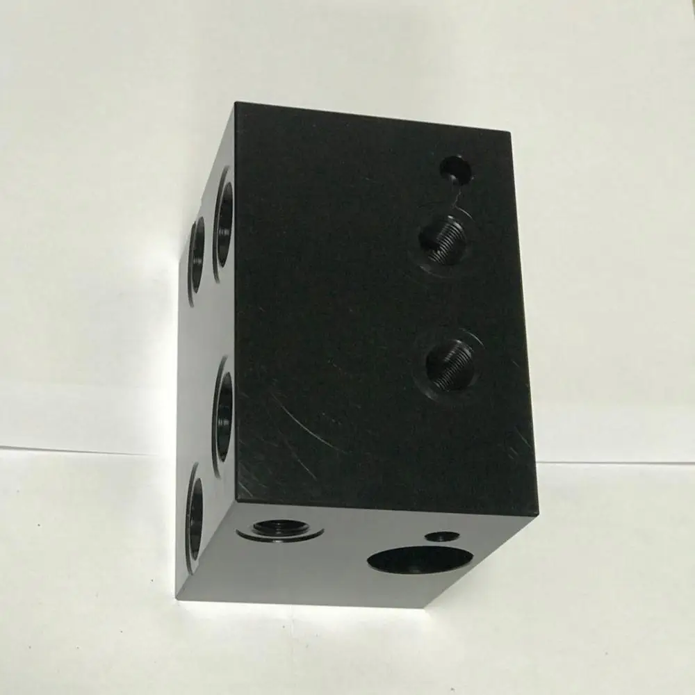 
hydraulic valve block and hydraulic relief valve block machining 