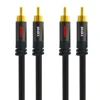 RCA Audio Cable 2 RCA to 2 RCA 24K Gold Plated Oxygen Free Shielded Male To Male Audio Cable Pro Series