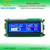 6.4V 12V 24V 36V 48V Lithium-ion LiFePO4 NiMh NiCd Lead acid battery meter tester indicator