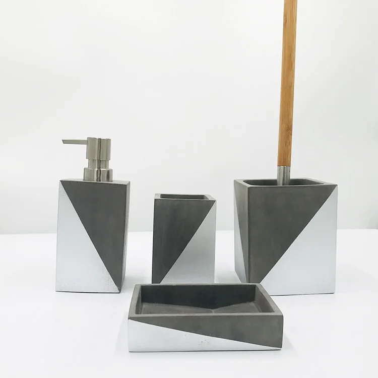 

Luxury Colorful Home Bathroom Decorations Resin Bathroom Accessories Sets, Customize