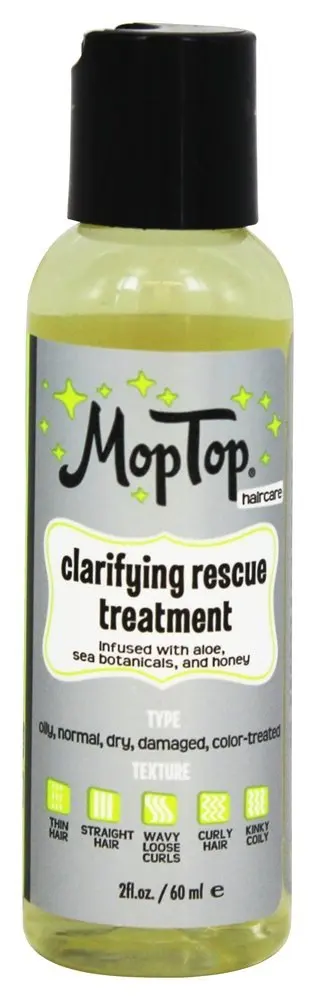2oz Clarifying Rescue Treatment, Sulfate & Paraben Free, Removes Build Up, Natural, for All Hair Types, made w/ Coconut, Sea Botanicals & Honey, Clarify & Detox for Healthy Hair & Scalp Care - Citrus Medley