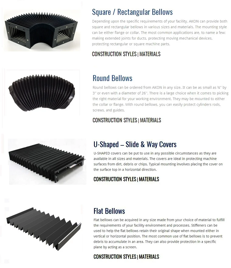 Bellows Dust Cover For Shock Absorber