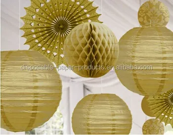honeycomb paper garland