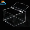NAXILAI Small Clear Acrylic Candy Boxes Acrylic Candy Display High Quality Cube Case With Hinged Lid For Acrylic Candy Storage
