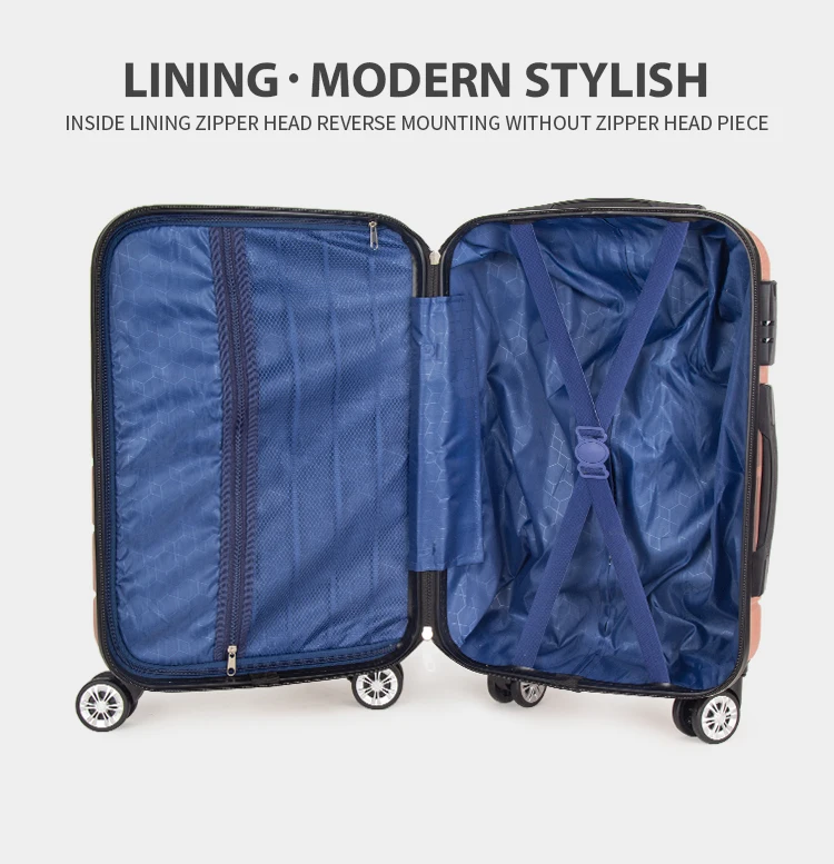 Free Sample Trolley Rolling Set Travel Suitcase Bag Hand Cabin Luggage