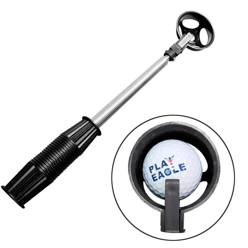 

Convenient and Portable Telescopic Golf Ball Retriever PLAYEAGLE 210cm Flexible and Adjustable Golf Ball Tools Golf Ball Picker, Black