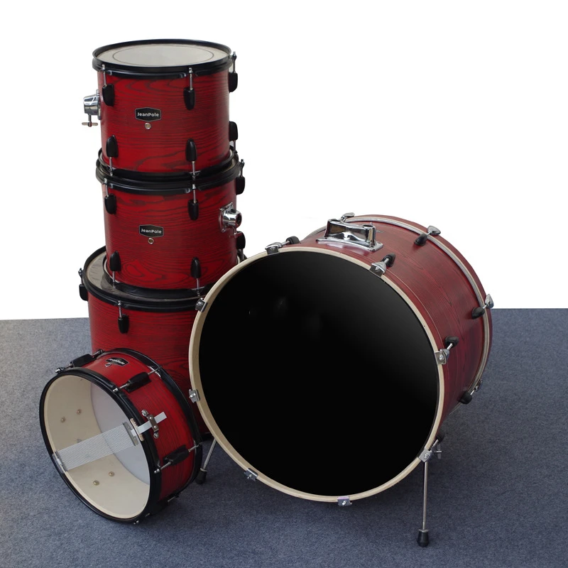 
V-DS002 5pcs Hot-sale Favorite High Quality Musical Instrument Drum Set professional 