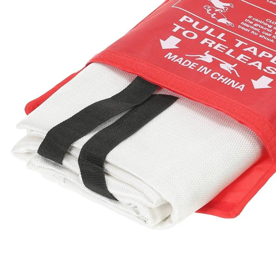 en1869/astm f1989 standard fire blanket in pvc red bag with bsci