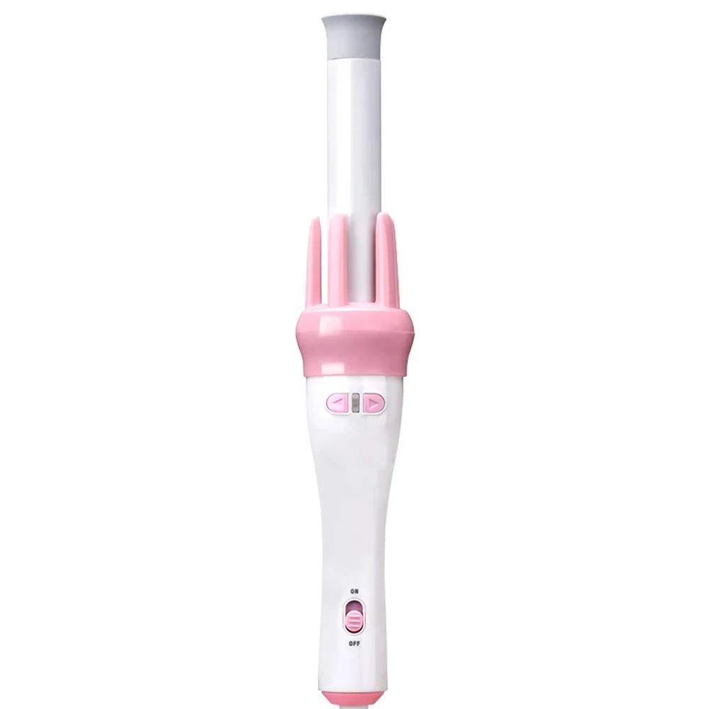 

2019 Professional Automatic Hair Curling Iron Ceramic Hair Culrer Roller Auto Rotating Hair Salon Equitment Stying Tool, White+pink