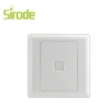Switch Manufacturer Good Design 1 Gang TEL RJ11 RJ14 Wall Socket, TEL Socket Outlet, Single TEL Socket Wholesale Factory