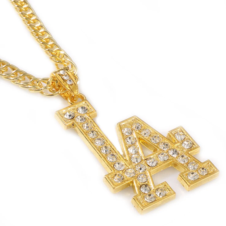 

Personalized HipHop Silver Gold LA Pendant Chain